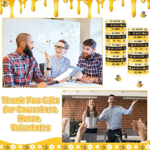 60 Pcs Yellow Duck Silicone Bracelets Motivational Wristband Inspirational Quote Silicone Wrist Bands for Coworkers Employee Appreciation Duck Party Favors in Kuwait