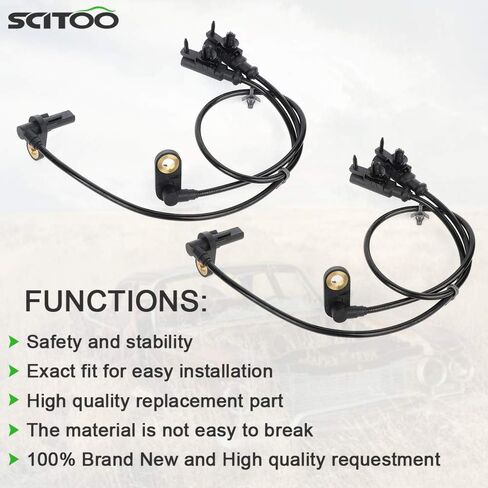 Scitoo 2pcs اليسار+اليمين+مستشعر سرعة ABS الخلفي ABS ALS1655 47900EG000 5S10711 FIT لعام 2011-2012 لـ Infiniti G25 ، 2007-2008 لـ Infiniti G35 ، 2009-2013 لـ Infiniti G37 ، 2011 لـ Infiniti FX50 in Saudi Arabia