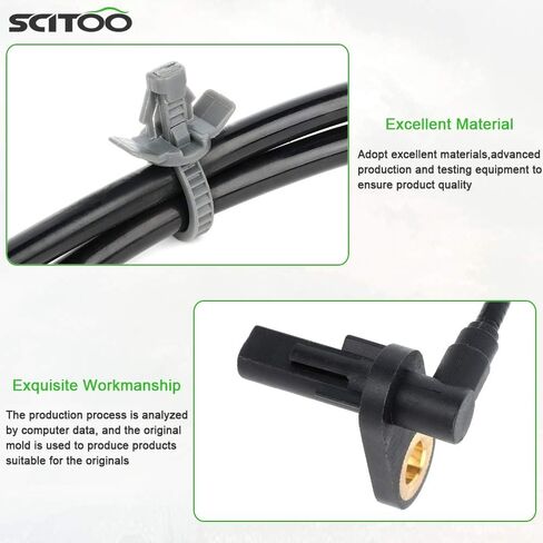Scitoo 2pcs اليسار+اليمين+مستشعر سرعة ABS الخلفي ABS ALS1655 47900EG000 5S10711 FIT لعام 2011-2012 لـ Infiniti G25 ، 2007-2008 لـ Infiniti G35 ، 2009-2013 لـ Infiniti G37 ، 2011 لـ Infiniti FX50 in Saudi Arabia