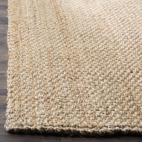 SAFAVIEH Natural Fiber Collection Runner Rug - 2'3" x 10', Natural, Handmade Basketweave Jute, Ideal for High Traffic Areas in Living Room, Bedroom (NF401A) in Saudi Arabia