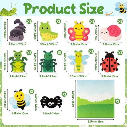 دمى الأصابع المزرعة Cocnny-10 مساءً ، شعرت Farm Farm Puppet مع مجموعة Barn Bag Make Making Crafts Fabor in Kuwait