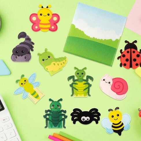 دمى الأصابع المزرعة Cocnny-10 مساءً ، شعرت Farm Farm Puppet مع مجموعة Barn Bag Make Making Crafts Fabor in Kuwait