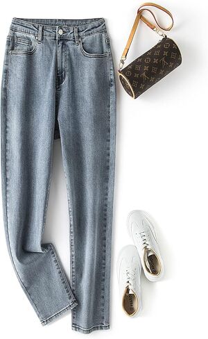 Leijijeans بالإضافة إلى حجم النساء للجينز مباشرة مناسبة جينز عالي التمدد in Kuwait