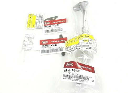 Genuine OEM 28245-2G400 Oil Hose with Two Gaskets 3PCS Set / 282452G400 for Hyundai Santa Fe 13-16 Sonata 11-14 Kia Sportage 11-16 Optima 11-15 in Saudi Arabia