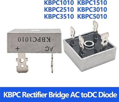1PCS/KBPC5010 Bridge Rectifier Diode 10A 15A 25A 30A 35A 50A 1000V KBPC 5010 Power Rectifier AC to Electronic Components(KBPC5010) in Saudi Arabia