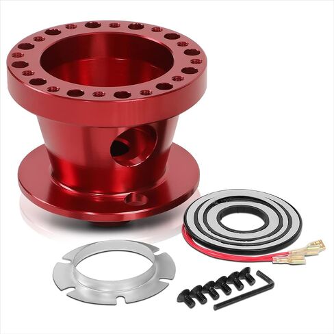 6-bolt عجلة القيادة Quick Adapter Red متوافق مع 84-04 موستانج/84-86 الحارس in Saudi Arabia