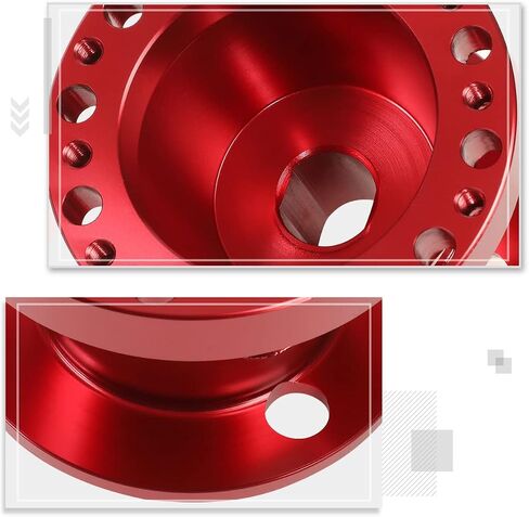 6-bolt عجلة القيادة Quick Adapter Red متوافق مع 84-04 موستانج/84-86 الحارس in Saudi Arabia