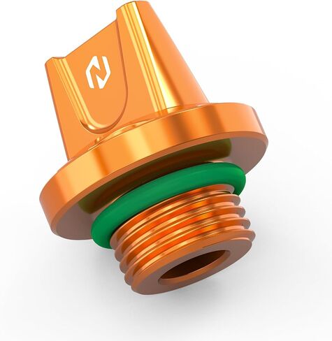 Nicecnc Orange Oild تعبئة زيت الغطاء مع O-Ring Aluminium متوافق مع 125 Duke 2024 ، 250 Duke 2024 ، 390 Duke 2024 ، بديل لـ 9633092004404a ، انظر Fitments in Saudi Arabia
