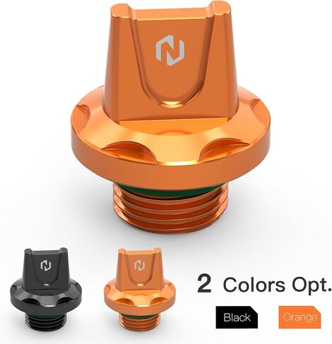 Nicecnc Orange Oild تعبئة زيت الغطاء مع O-Ring Aluminium متوافق مع 125 Duke 2024 ، 250 Duke 2024 ، 390 Duke 2024 ، بديل لـ 9633092004404a ، انظر Fitments in Saudi Arabia
