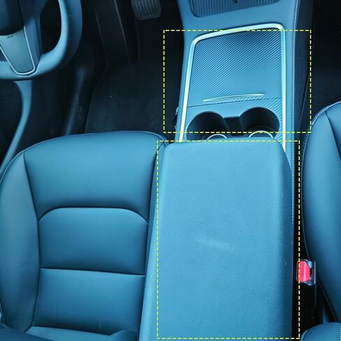 غطاء ذراع التوجيه وغطاء عجلة القيادة متوافقة مع Tesla Model 3 Model Y 2017-2024 White in Kuwait