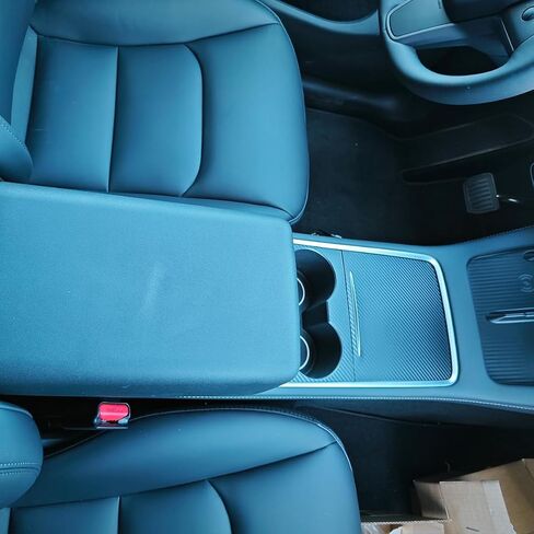 غطاء ذراع التوجيه وغطاء عجلة القيادة متوافقة مع Tesla Model 3 Model Y 2017-2024 White in Kuwait