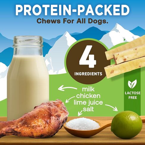EcoKind Himalayan Gold Yak Cheese Dog Chew for Large Dogs, Healthy Dog Treats, Odorless, Long Lasting Dog Bones for Dogs, Rawhide Free, Made in The Himalayans, Large (Pack of 1) in Kuwait