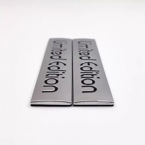 مجموعة زوج محدودة Edition Edition Emblem 3D شارة شارة ملحقات الجذع الخلفية (Silver Black) in Kuwait