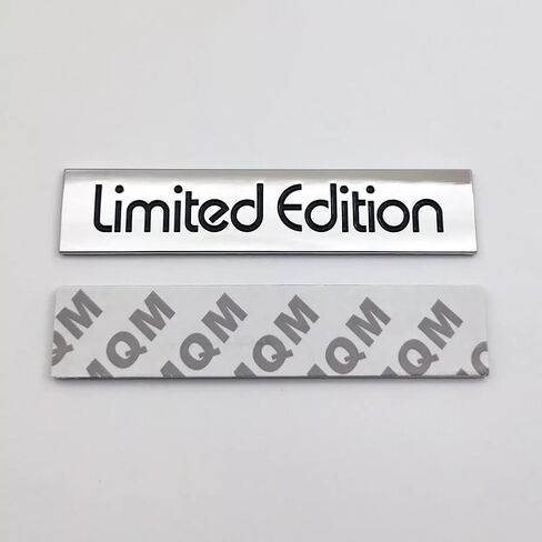 مجموعة زوج محدودة Edition Edition Emblem 3D شارة شارة ملحقات الجذع الخلفية (Silver Black) in Kuwait