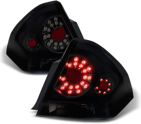 ACANII - For Black Smoked 2006-2013 Chevy Impala LED Tail Lights Brake Lamps Left+Right 06-13 in Saudi Arabia