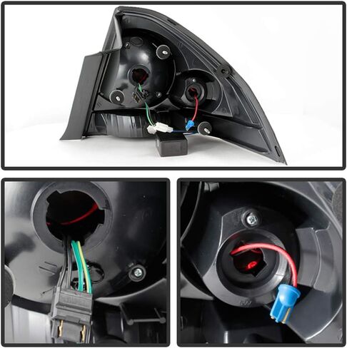 ACANII - For Black Smoked 2006-2013 Chevy Impala LED Tail Lights Brake Lamps Left+Right 06-13 in Saudi Arabia