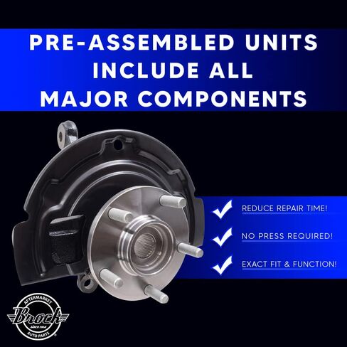 Brock Aftermarket Replacement Front Passenger Right Loaded Steering Knuckle Assembly Compatible with 2002-2006 Nissan Altima in Saudi Arabia
