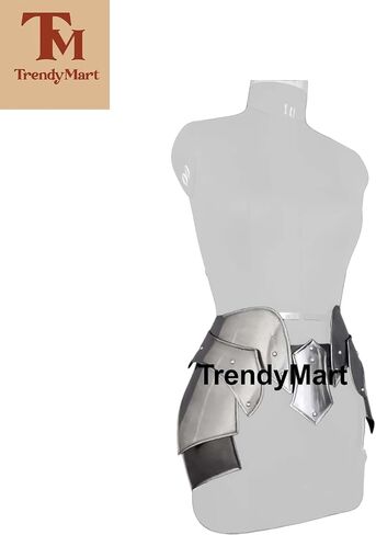 Gothic Functional Metal Tasset Belt Renaissance Waist Armor For Medieval Costume Steel Functional Tasset Armor Belt For Copslay Costume, Silver Polish in Saudi Arabia