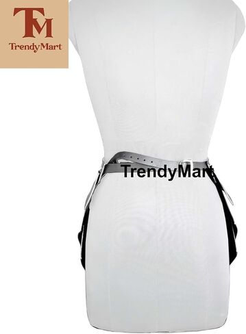 Gothic Functional Metal Tasset Belt Renaissance Waist Armor For Medieval Costume Steel Functional Tasset Armor Belt For Copslay Costume, Silver Polish in Saudi Arabia