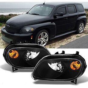 AKKON - For Chevy HHR Amber Black Bezel OE Replacement Headlights Driver/Passenger Head Lamps Pair in Saudi Arabia