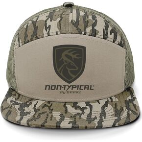 Drake Waterfowl Men's Non-Typical X Lost SA7AGE 7-Panel Cap | Flat Bill Mid-Crown Hunting Hat w/Mesh Back & Snapback Closure in Saudi Arabia