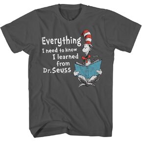 Dr. Seuss Cool Story Cat in The Hat Mens Adult T-Shirt in Saudi Arabia