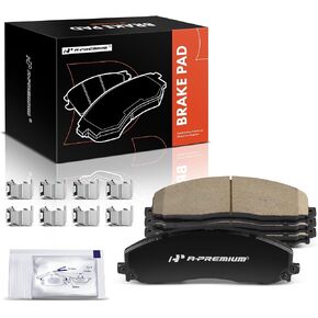 A-Premium Front Ceramic Disc Brake Pads Set Compatible with Ford F-250 Super Duty 2013-2021, F-350 Super Duty 013-2021, F-450 Super Duty 2013-2016, 4 Pcs in Kuwait