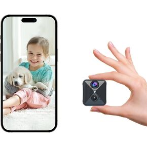 2025 تم ترقيته 5 جيجا هرتز واي فاي كاميرا تجسس مخفية ، كاميرا أمان داخلية 4K لاسلكي ، كاميرا مراقبة مربية ، كاميرا للحيوانات الأليفة والسيارة مع عمر بطارية 100 يوم in Kuwait