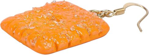 Cheese Cracker Earrings – Fun, Snack-Inspired Fashion Earrings in Saudi Arabia