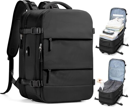 wepadre Vacuum Backpack Travel with Pump Travel Backpack with Vacuum System Expandable Vacpack Compression Backpacks for Travel Easy Vac Pack Carry on Luggage in Kuwait