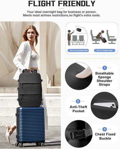 wepadre Vacuum Backpack Travel with Pump Travel Backpack with Vacuum System Expandable Vacpack Compression Backpacks for Travel Easy Vac Pack Carry on Luggage in Kuwait