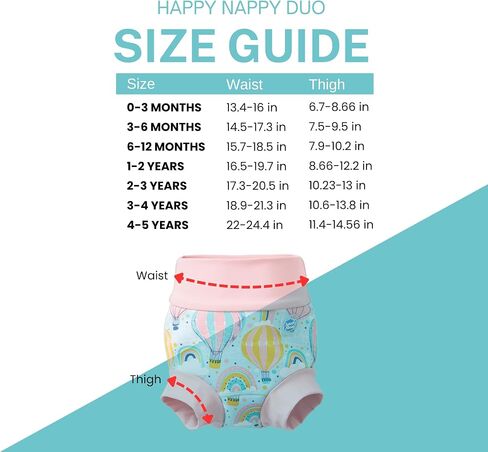 Splash About Baby Happy Nappy Duo Swim, Up & Away, 12-24 Months in Saudi Arabia