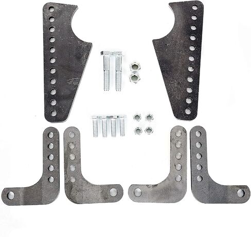 Adjustable Coil Over Shock Mount Kit Lower Rear Brackets for 3" Axle Tubes Steel in Saudi Arabia