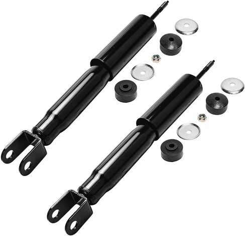 Detroit Axle - 4WD Shock Absorbers Kit for Silverado Sierra Suburban Yukon XL 1500 Tahoe, 4 Front Rear Shock Absorbers, 2 Front Sway Bar Links Replacement [w/o Electronic Suspension] in Saudi Arabia