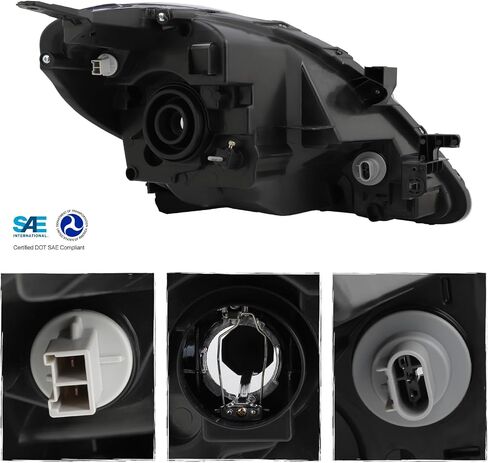 AKKON - FIT 2012 2013 2014 NISASN Versa Sedan 12-14 Halogen Type Heactlips Headlamp Presective Chrome Driver - Passenger in Kuwait