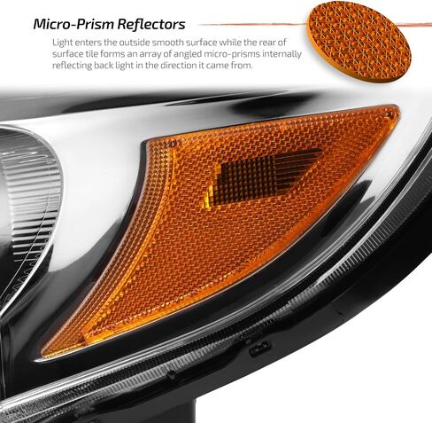 AKKON - FIT 2012 2013 2014 NISASN Versa Sedan 12-14 Halogen Type Heactlips Headlamp Presective Chrome Driver - Passenger in Kuwait