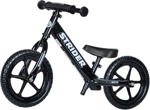 Strider 12" Pro Bike - No Pedal Balance Bicycle for Kids 1 to 4 Years - Includes Safety Pad, Padded Seat, Mini Grips & Flat-Free Tires - Tool Free in Kuwait