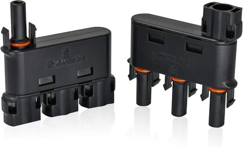 Solar Branch Connector IP68 1500V FMM+MFF, Y Connector for Parallel Connection Between Solar Panels, 1 Pairs (2 to 1) in Kuwait