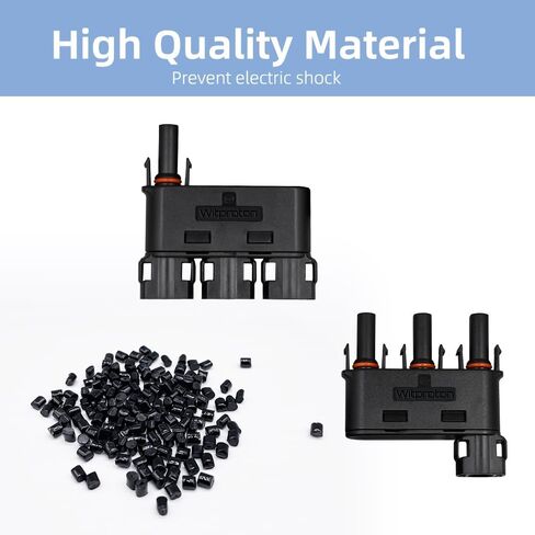 Solar Branch Connector IP68 1500V FMM+MFF, Y Connector for Parallel Connection Between Solar Panels, 1 Pairs (2 to 1) in Kuwait