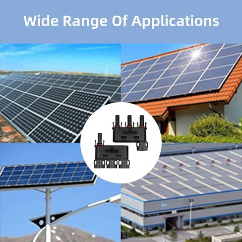Solar Branch Connector IP68 1500V FMM+MFF, Y Connector for Parallel Connection Between Solar Panels, 1 Pairs (2 to 1) in Kuwait