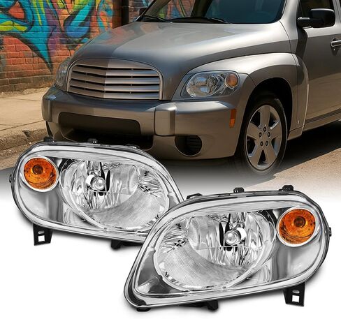 AKKON - For Chevy HHR Amber Black Bezel OE Replacement Headlights Driver/Passenger Head Lamps Pair in Saudi Arabia