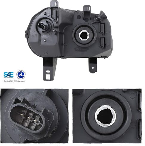 AKKON - For Chevy HHR Amber Black Bezel OE Replacement Headlights Driver/Passenger Head Lamps Pair in Saudi Arabia