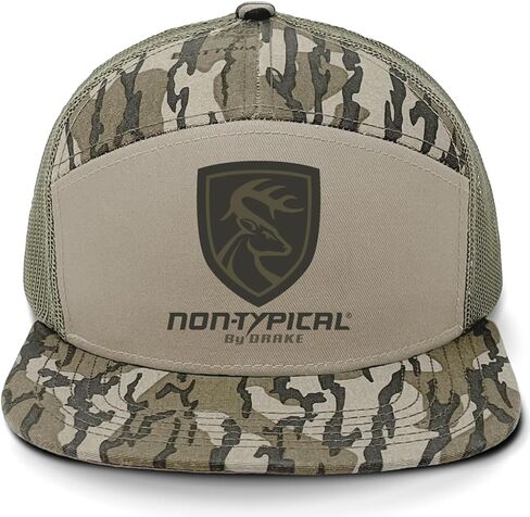 Drake Waterfowl Men's Non-Typical X Lost SA7AGE 7-Panel Cap | Flat Bill Mid-Crown Hunting Hat w/Mesh Back & Snapback Closure in Saudi Arabia
