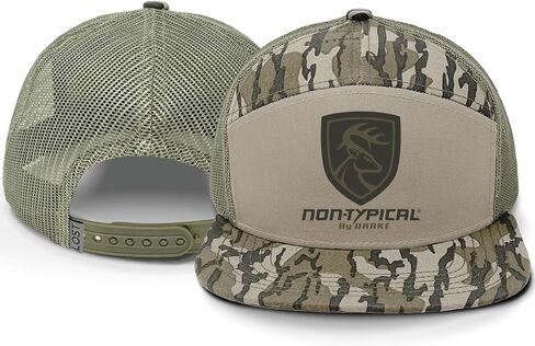 Drake Waterfowl Men's Non-Typical X Lost SA7AGE 7-Panel Cap | Flat Bill Mid-Crown Hunting Hat w/Mesh Back & Snapback Closure in Saudi Arabia