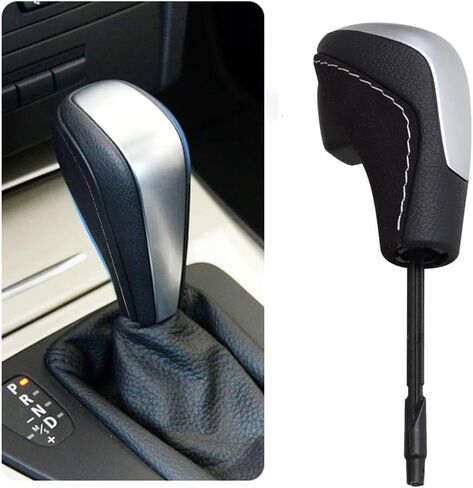Automatic Gear Shift Knob Transmission Handle Shifter Level Change Stick Head with Alcantara for BMW E81 E82 E87 E90 E92 E93 (A) in Saudi Arabia