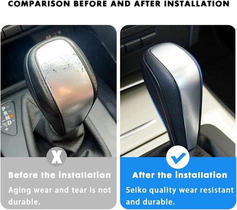 Automatic Gear Shift Knob Transmission Handle Shifter Level Change Stick Head with Alcantara for BMW E81 E82 E87 E90 E92 E93 (A) in Saudi Arabia