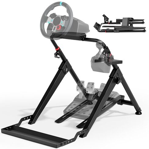 ARES WING Foldable Sim Racing Wheel Stand & Formula GT Cockpit | Compatible with Fanatec, Thrustmaster, Logitech, Moza, and Racing Games for PS5, PS4, Xbox & PC in Saudi Arabia