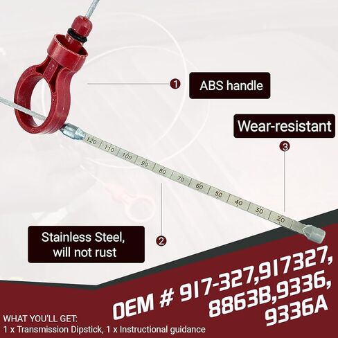 أداة انتقال مرحلة النقل لسيولاً لكرايسلر جيب دودج مستوى السائل مع علامات OEM # 917-327 8863B ، 9336 ، 42RLE ، NAG1 ، 62TE in Kuwait