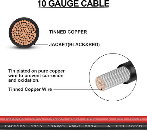 iGreely Solar Panel to XT60i Female Adapter Charging Cable for Solar Panels RV Portable Power Station Solar Generator Battery 10AWG 2Ft in Saudi Arabia