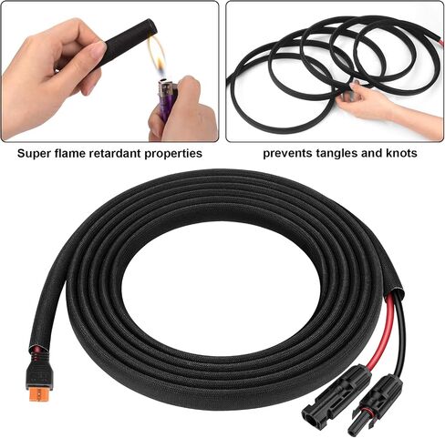 iGreely Solar Panel to XT60i Female Adapter Charging Cable for Solar Panels RV Portable Power Station Solar Generator Battery 10AWG 2Ft in Saudi Arabia